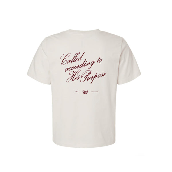 Called "According to His Purpose" Women's Cut Tee
