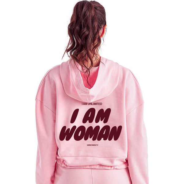 I Am Woman "For Good" Cropped Hoodie